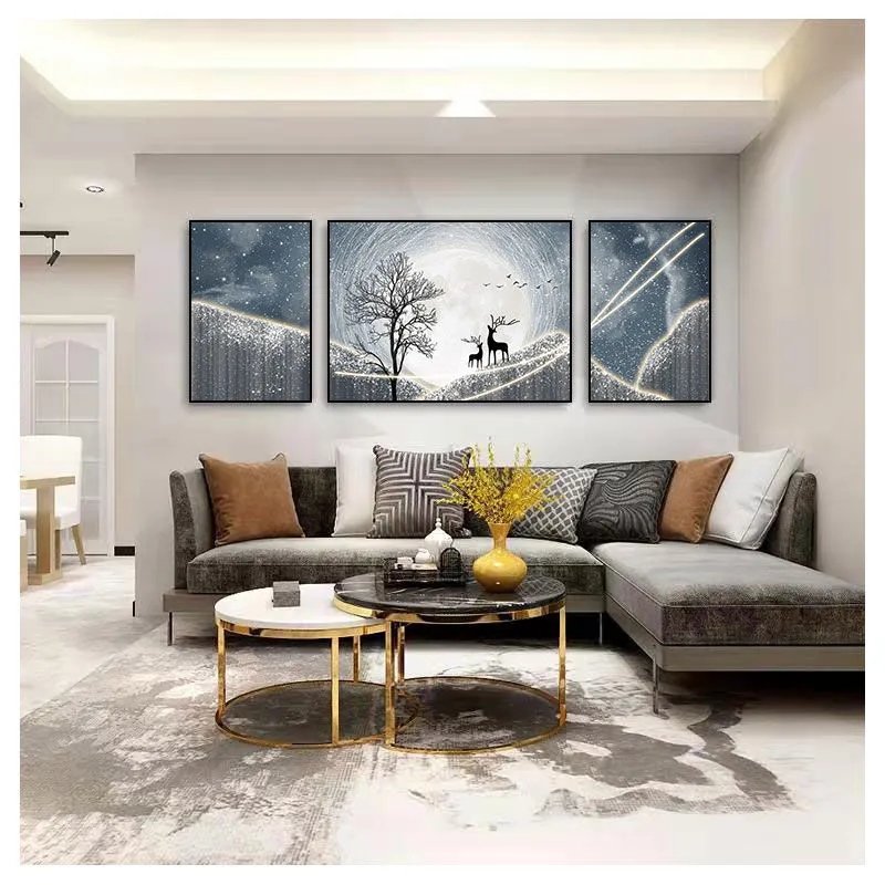 EHD3LSETD0005 Sparkly Two Deer Grey Base