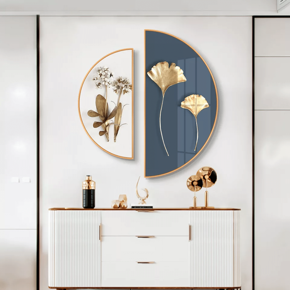 EHDCIR00007 Semi Circle Blue White Set