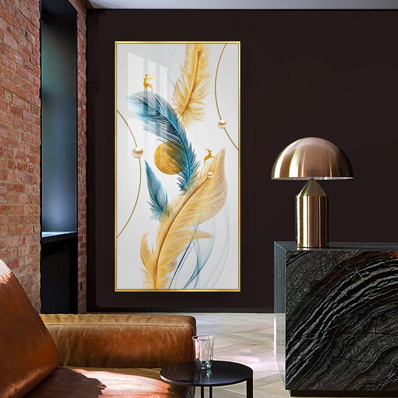 EHDVER0019 Multicolour Feathers with Deer White base Design 2 (1)