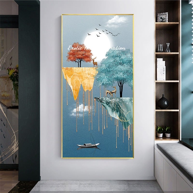 EHDVERD0015 Deer on Colourful hill (1)