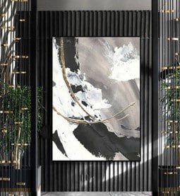 EHDVER0067 Single Marble Effect Black White Grey Base