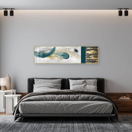 Teal Feathers Design 3